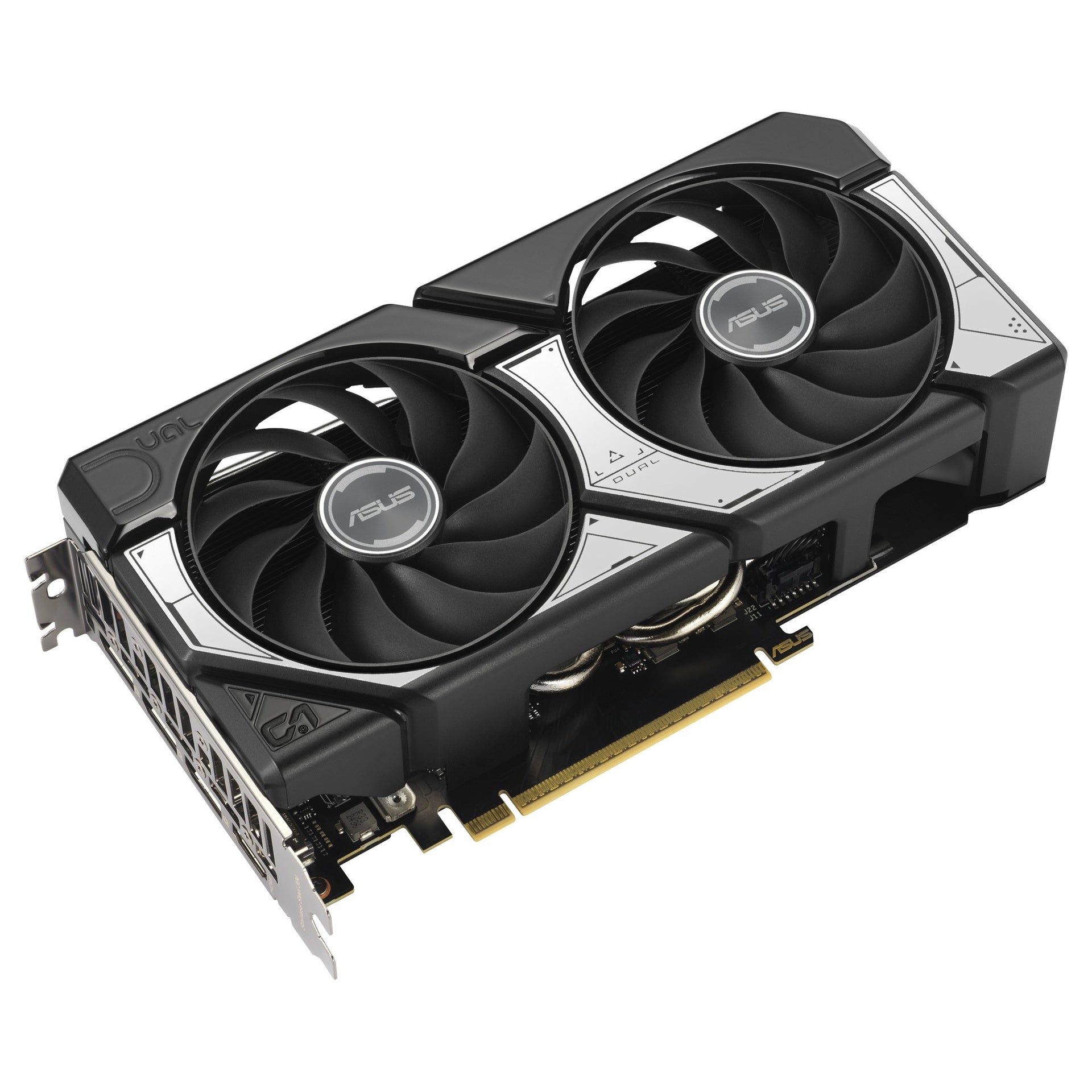 Tarjeta de Video Asus DUAL-RTX5060TI-O8G Geforce Rtx 5060 Ti 8GB GDDR7 Oc Edition 2602MHZ 90YV0MP2-M0AA00 - Negro/plateado