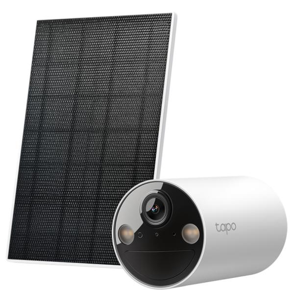 Camara TP Link Tapo C410 Kit(us) 2K 3MP Starlight Cmos Lente Focal 850NM Ir con Panel Solar - Blanco Imagen principal del producto