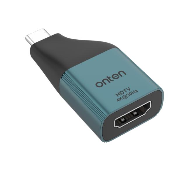 Convertidor USB Tipo C Macho a HDMI Tipo a Hembra OTN-UC102H Onten - Negro