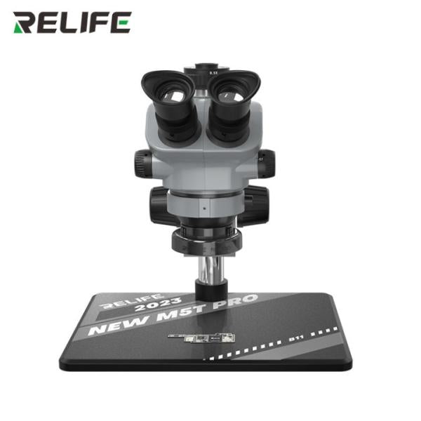 MICROSCOPIO CON LAMPARA LED RL-M5T PRO-B11 RELIFE GRIS 0.5X CTV