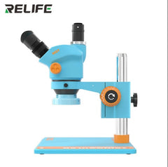 MICROSCOPIO CON LAMPARA LED RL-M5T-B11 RELIFE CELESTE NARANJA 0.5X CTV