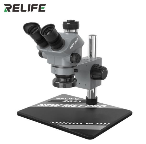 MICROSCOPIO CON LAMPARA LED RL-M5T PRO-B11 RELIFE GRIS 1X CTV