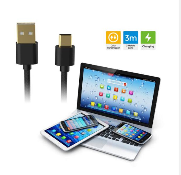 Cable USB Tipo C para Controles Play Station 5 TP5-3585 Dobe - 3M Negro