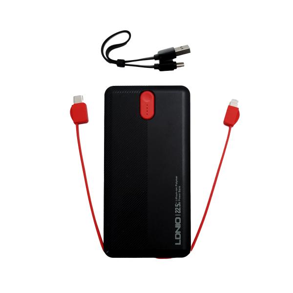 BATERIA DE EMERGENCIA PQ13 10.000MAH LDNIO NEGRA