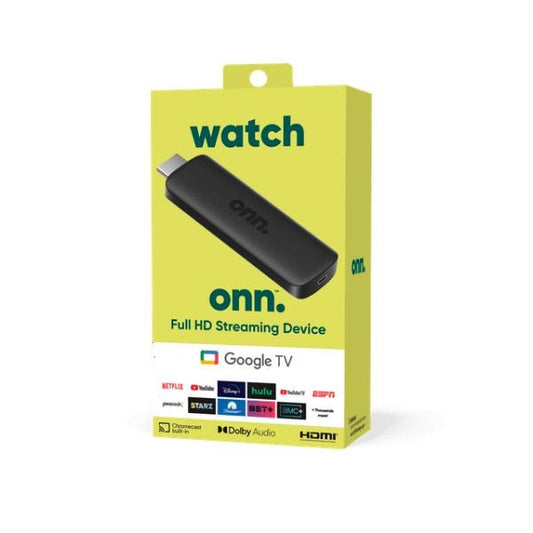 DISPOSITIVO STREAMING WATCH HD ONN GOOGLE NEGRO