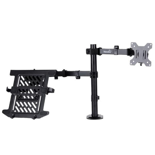 SOPORTE DE ESCRITORIO PARA MONITOR Y LAPTOP NOVA FDBM2008001C 14"-32" VESA 75X75 100X100 8KG
