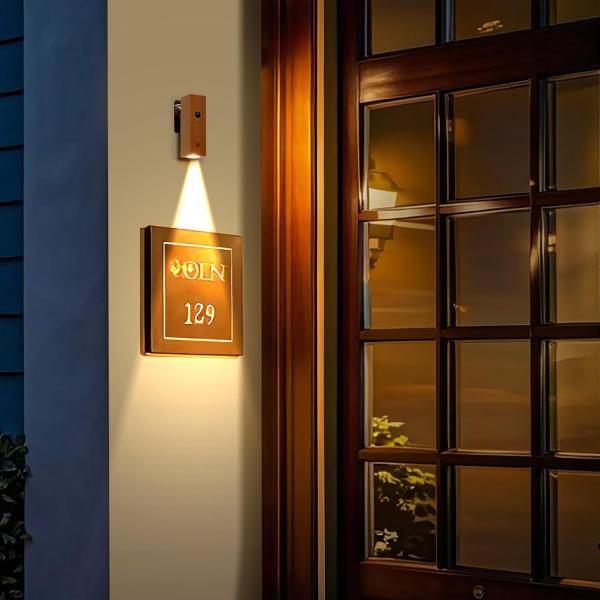 Lampara RGB con Sensor NO-HB045 - Madera