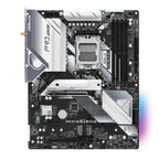 Tarjeta madre Asrock B650 PRO rs WIFI AM5 ATX DDR5 plateado negro