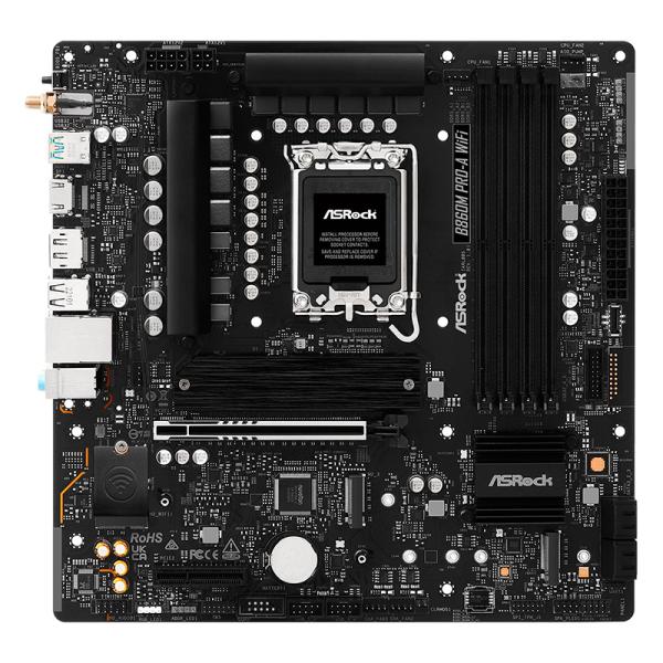 Tarjeta Madre Asrock B860M PRO-A WIFI LGA1851 Micro Atx DDR5 - Negro Imagen principal del producto