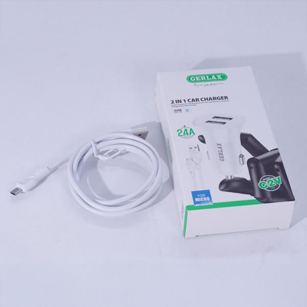 Cargador Cubo Carro C2V Gerlax - Micro B