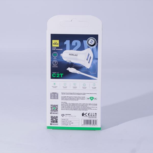 Cargador Cubo Carro C2T Gerlax - Tipo C