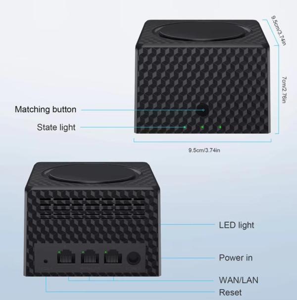 Router WIFI Mesh UMS16 - Blanco