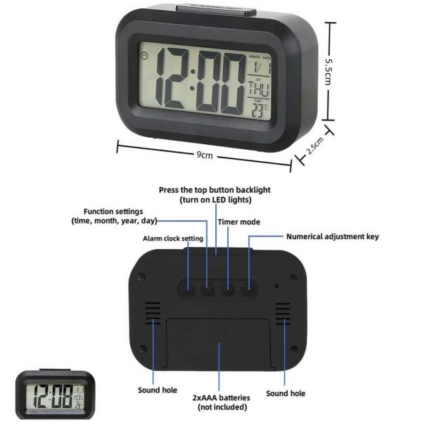 Reloj 2025 - Negro
