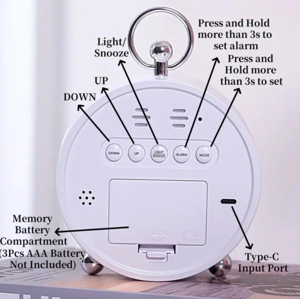 Reloj 8029 digital alarma y control voz Imagen secundaria del producto