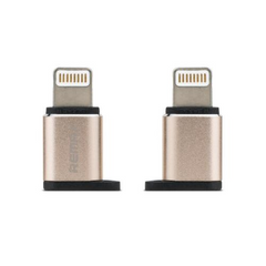 ADAPTADOR OTG LIGHTNING A MICRO RA-USB2 DORADO