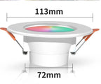 Bombillo Empotrable Inteligente Tuya TY-SL-15W Rbg + Cct - Rbg + Cct