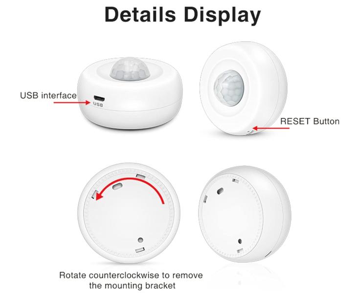 Sensor de Movimiento WIFI Tuya
