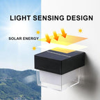 Lampara Solar Pared Cuadrada YQ-W316