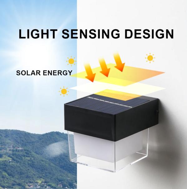Lampara Solar Pared Cuadrada YQ-W316