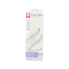 CABLE USB TIPO C K-34 BLANCO