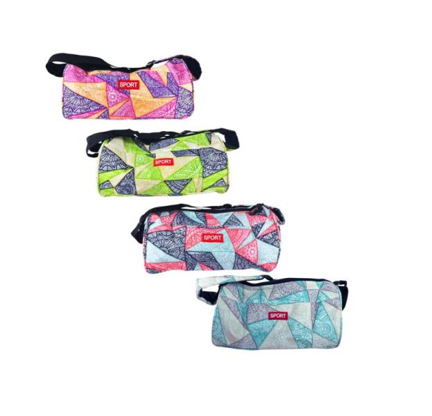 Bolso Deportivo Cruzado - Celeste Gris Blanco