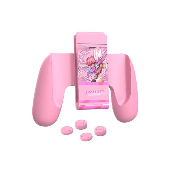 SOPORTE CONTROL JOYCON NINTENDO SWITCH ITNS-2145 DOBE ROSADO