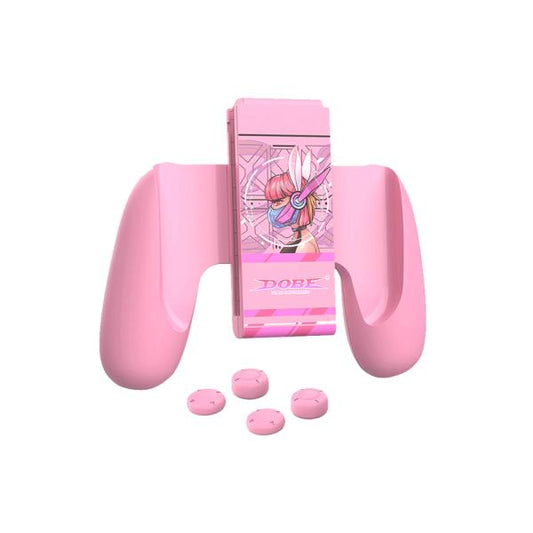 SOPORTE CONTROL JOYCON NINTENDO SWITCH ITNS-2145 DOBE ROSADO