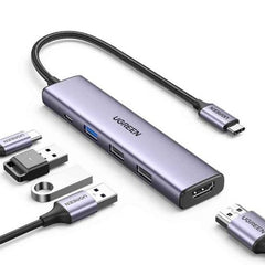 HUB USB TIPO A CM478 15495 UGREEN GRIS