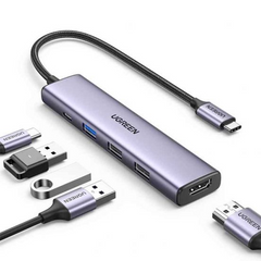 HUB USB TIPO A CM478 15495 GRIS