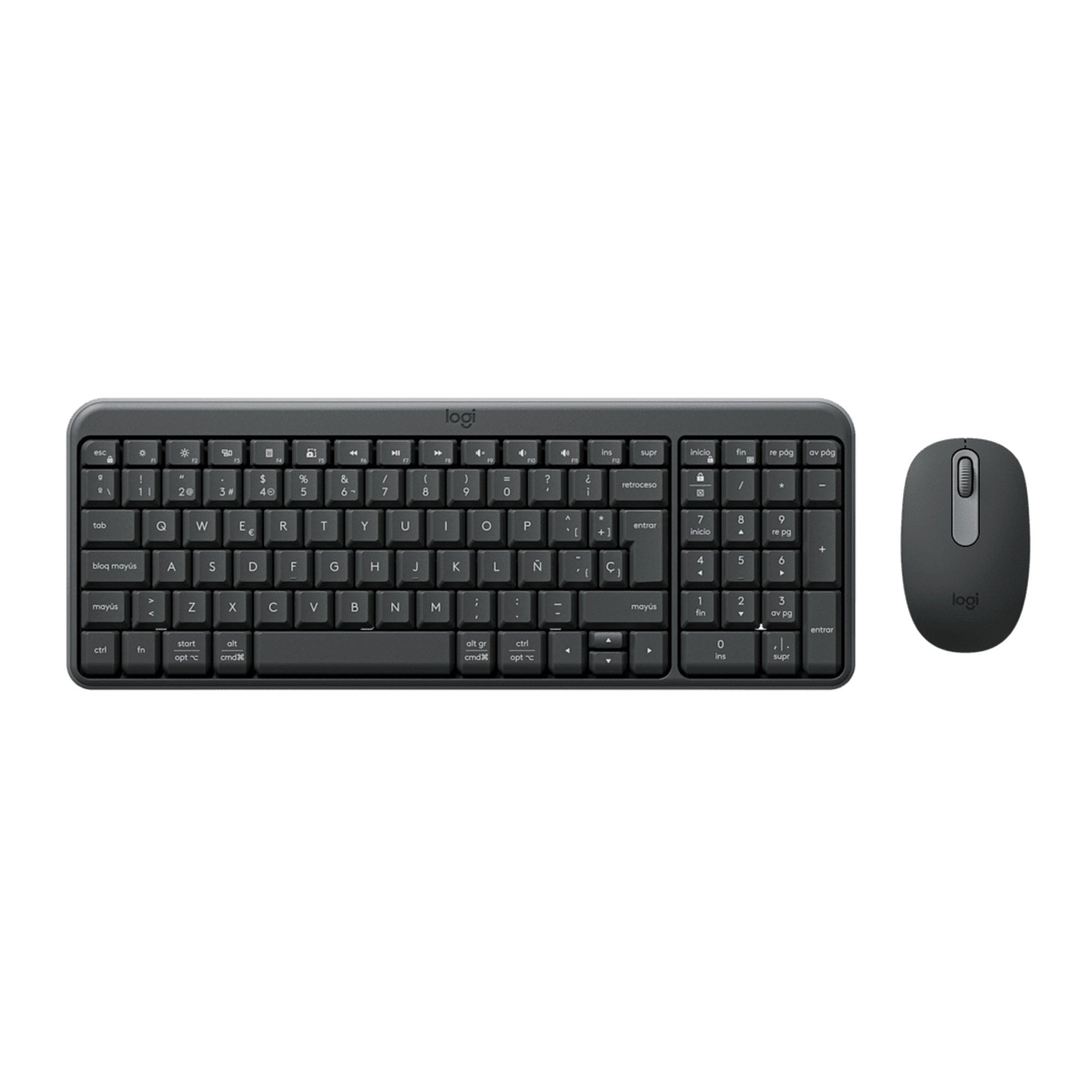 Teclado y Mouse Logitech MK250 Compact Inalambrico Bluetooth 920-013513 - Negro
