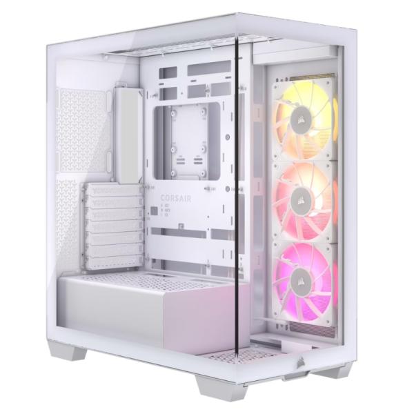 Case RGB Corsair Icue Link 3500X White Mid Tower Ventiladores 3 de 120MM con Vidrio Lateral y Frontal CC-9011281-WW - Blanco Imagen principal del producto