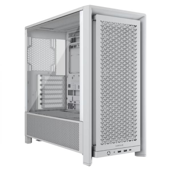 Case Corsair Frame 4000D Rs Mid Tower Ventiladores 3 de 120MM con Vidrio Lateral y Malla Frontal CC-9011313-WW - Blanco Imagen principal del producto