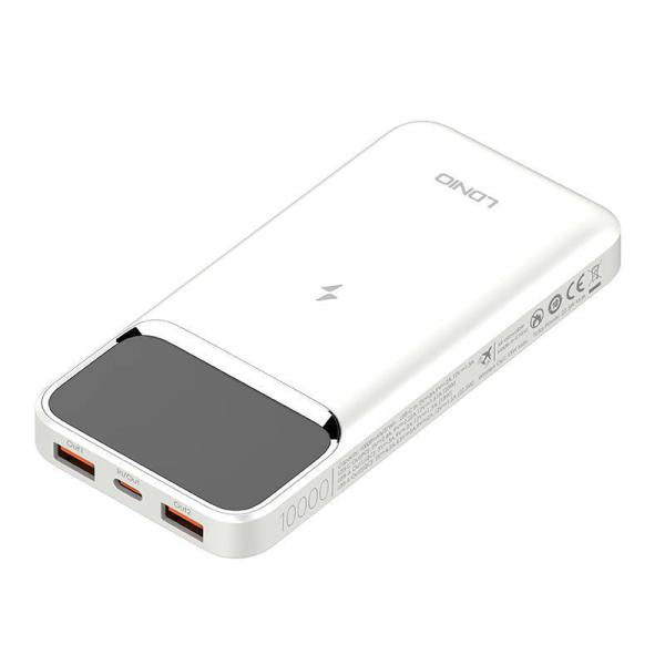 BATERIA DE EMERGENCIA PQ11 10.000MAH LDNIO GRIS