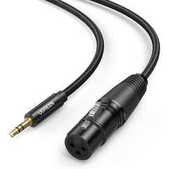 CABLE 3.5MM A XLR HEMBRA 3.5MM AV182 20244 2M NEGRO