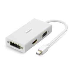 CABLE MINI DISPLAY PORT MACHO A VGA HDMI DVI 241 HEMBRA MD114 20418 UGREEN BLANCO
