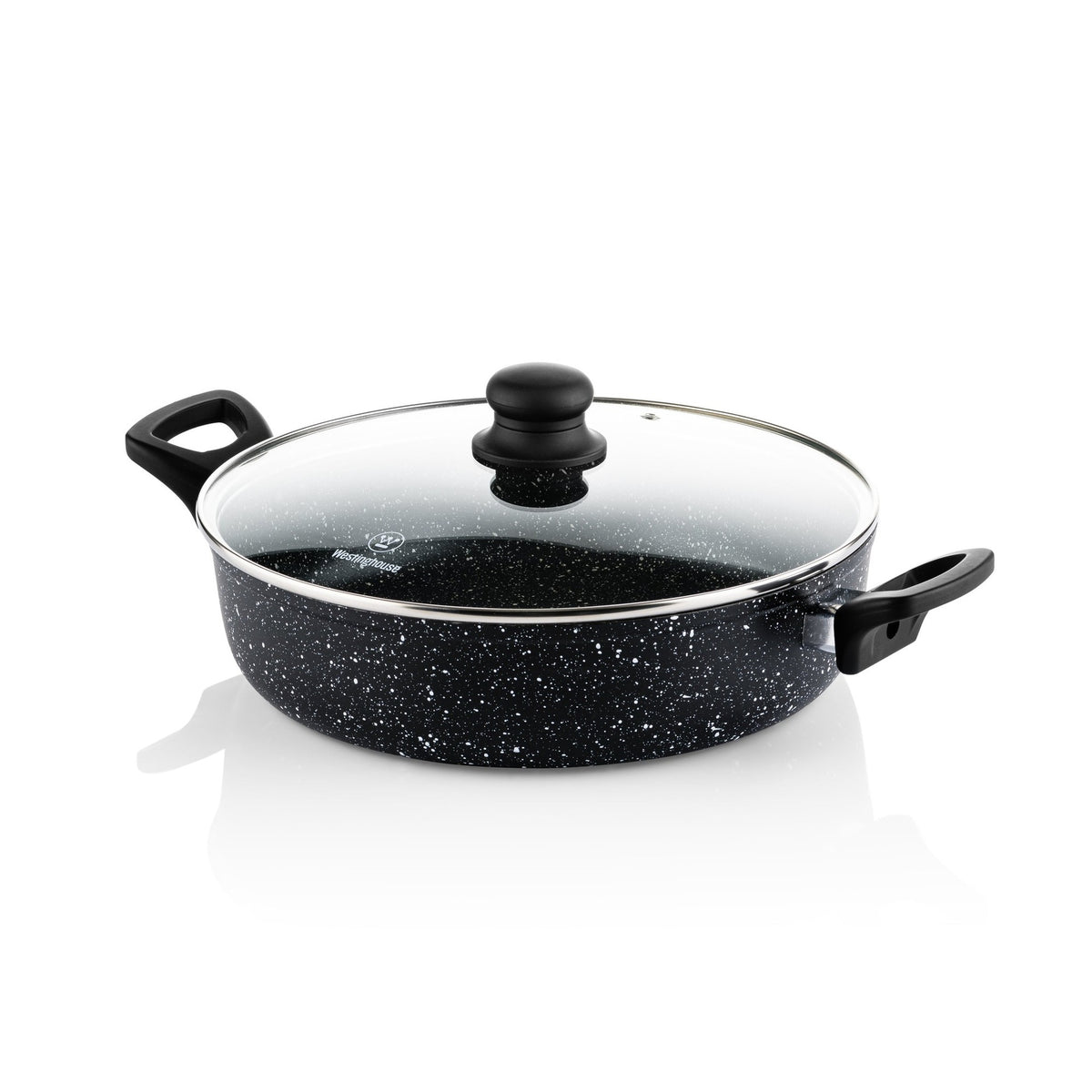 Westinghouse cacerola baja con tapa marmol negro 28 cm WCCC0009L28MBB Imagen principal del producto
