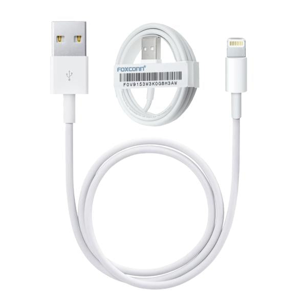 CABLE USB LIGHTNING BLANCO BOLSA FOXCOM ORIGINAL