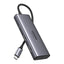 Hub Ugreen CM498 6 en 1 USB-C 2 Puertos HDMI 2 Puertos USB-A y 2 Puertos USB-C 4k@60hz 15852 - Gris