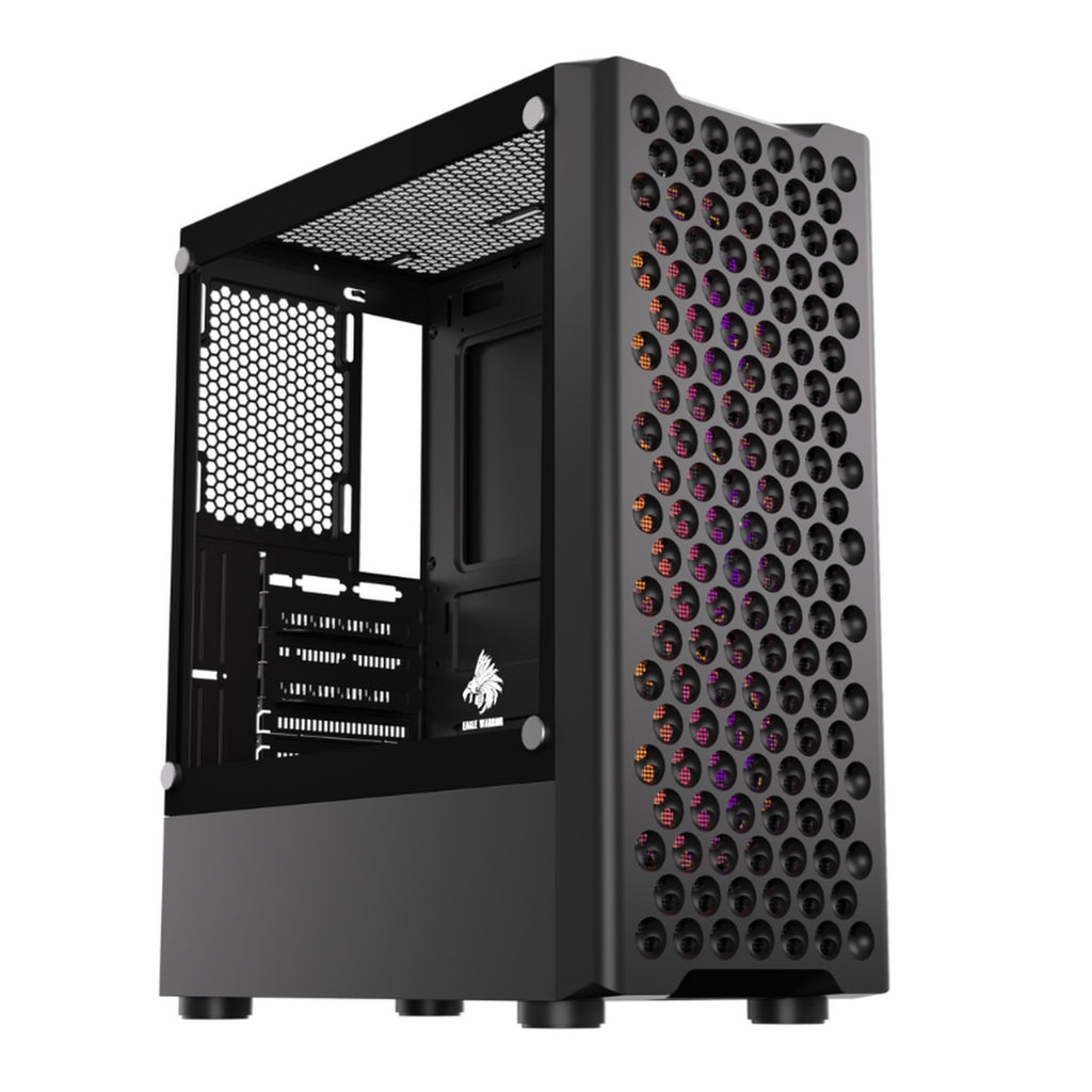 Case RGB Eagle Warrior CG06Z5RA002C mid tower ventiladores 3 de 120 mm con vidrio lateral y malla frontal
