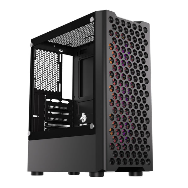 Case RGB Eagle Warrior CG06Z5RA002C mid tower ventiladores 3 de 120 mm con vidrio lateral y malla frontal