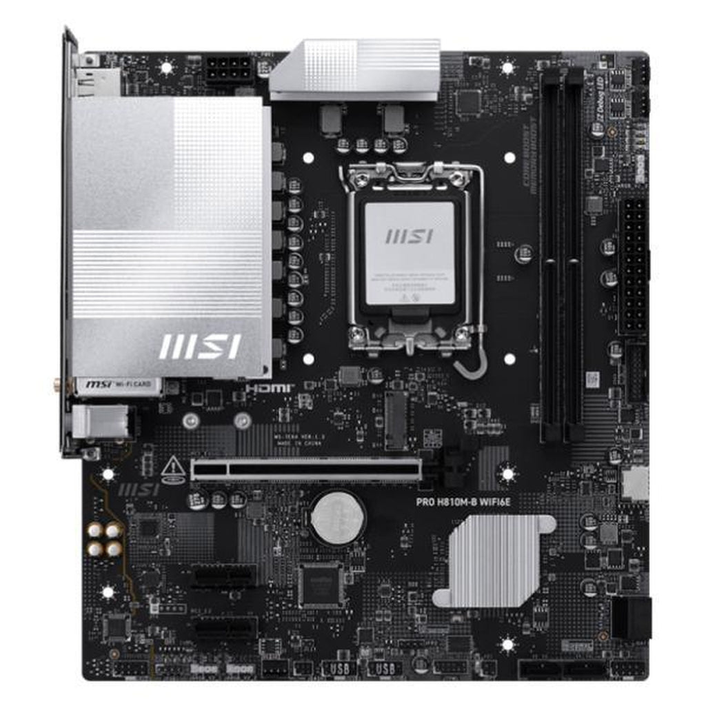Tarjeta madre MSI PRO H810M-B WIFI6E lga 1851 micro ATX DDR5 911-7E64-003