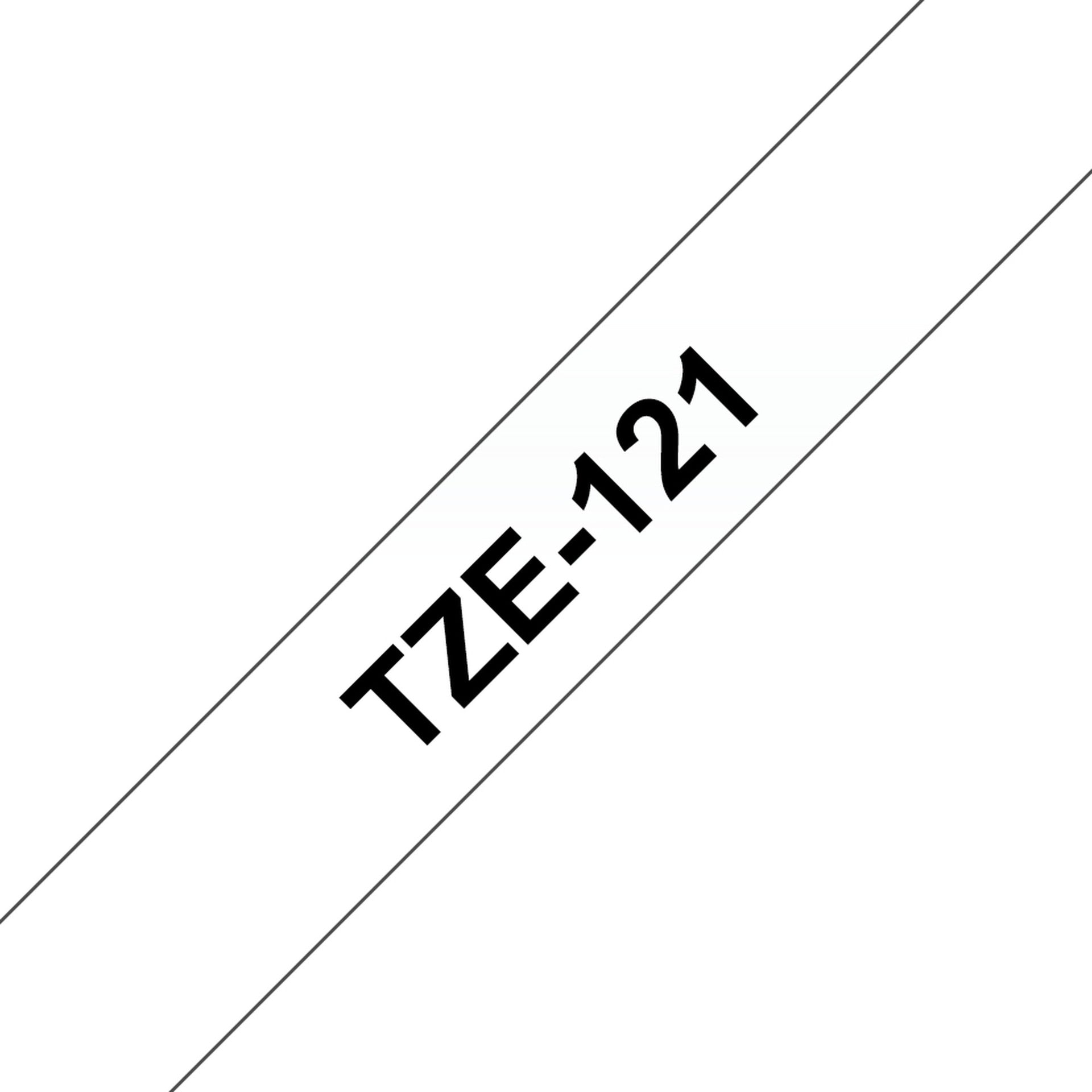 Cinta laminada Brother TZE121 9 mm transparente