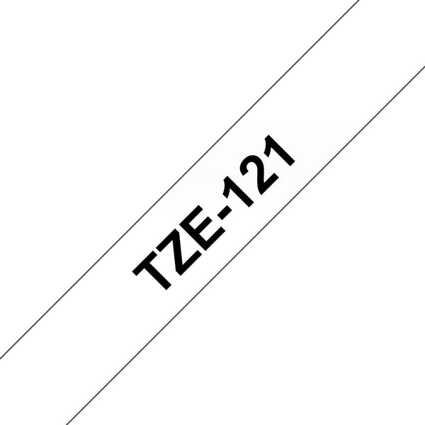 Cinta laminada Brother TZE121 9 mm transparente