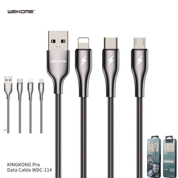 CABLE USB A  LIGTHING KING KONG PRO WEKOME WDC-114I TARNISH