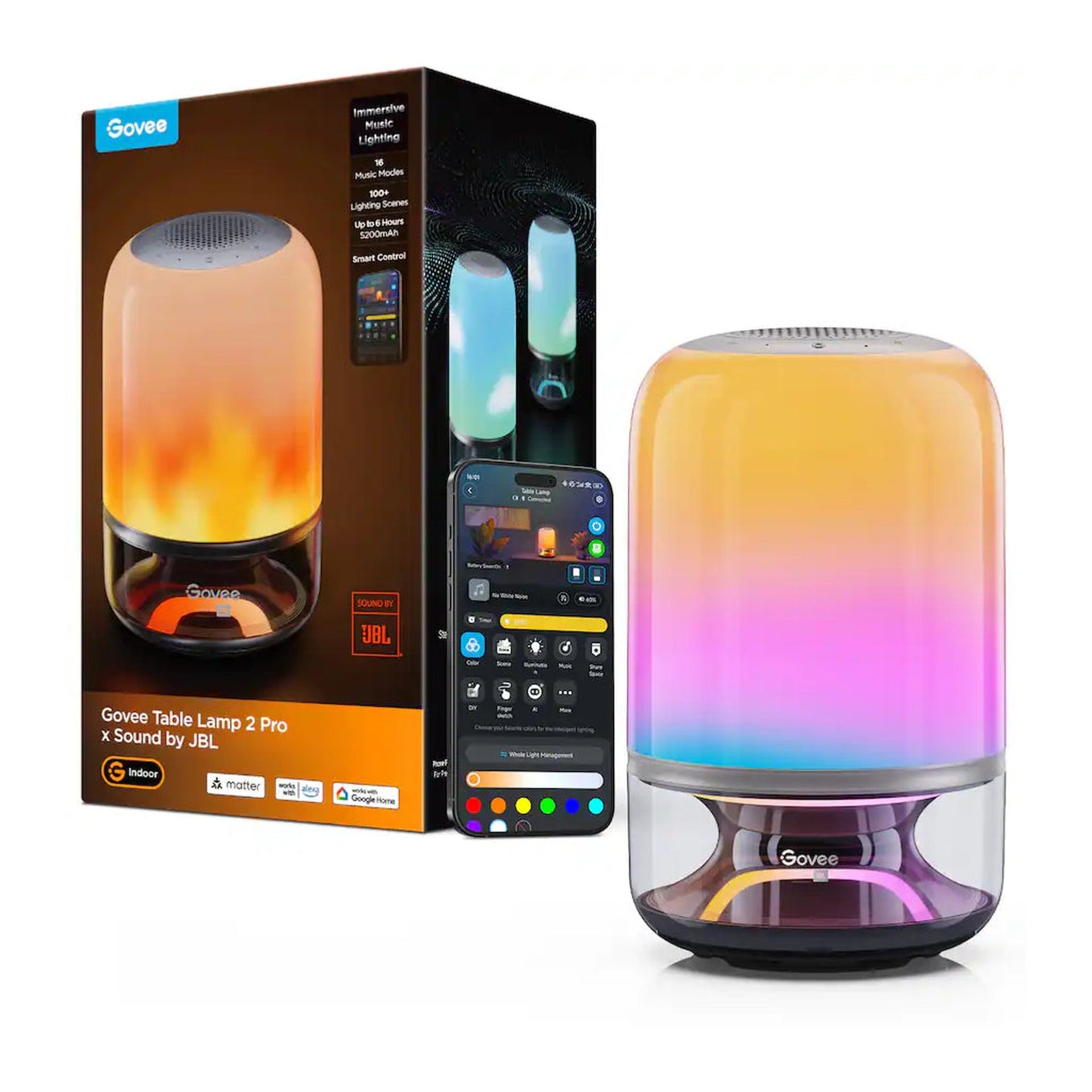 Lampara Govee 2 Pro Sound H6020af1 Bluetooth y Wifi
