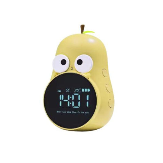 RELOJ DESPERTADOR DIGITAL PERA AMARILLA
