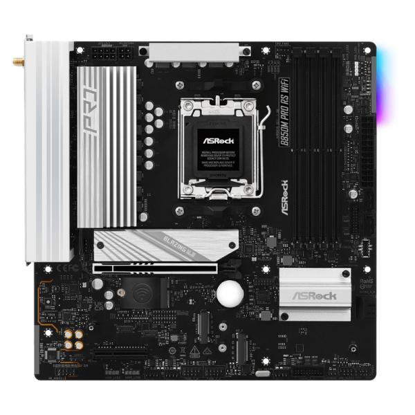 Tarjeta Madre Asrock B850M PRO Rs WIFI AM5 Micro Atx DDR5 MB-850MPRORSW - Negro Imagen principal del producto