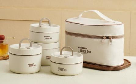 Set 4 Recipientes para Sopa SK6689 - Beige 2880ML
