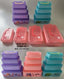 Set 4 Recipientes Plásticos 2074 1800ml+1250ml+750ml+440ml - Rosado