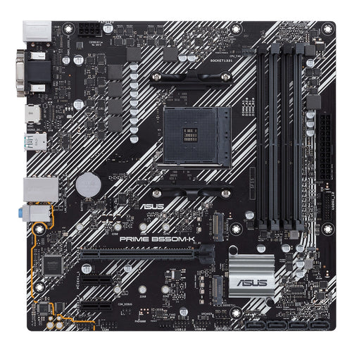 Tarjeta Madre Asus Prime B550M-K AM4 Micro Atx DDR4 90MB14V0-M0EAY0 - Negro